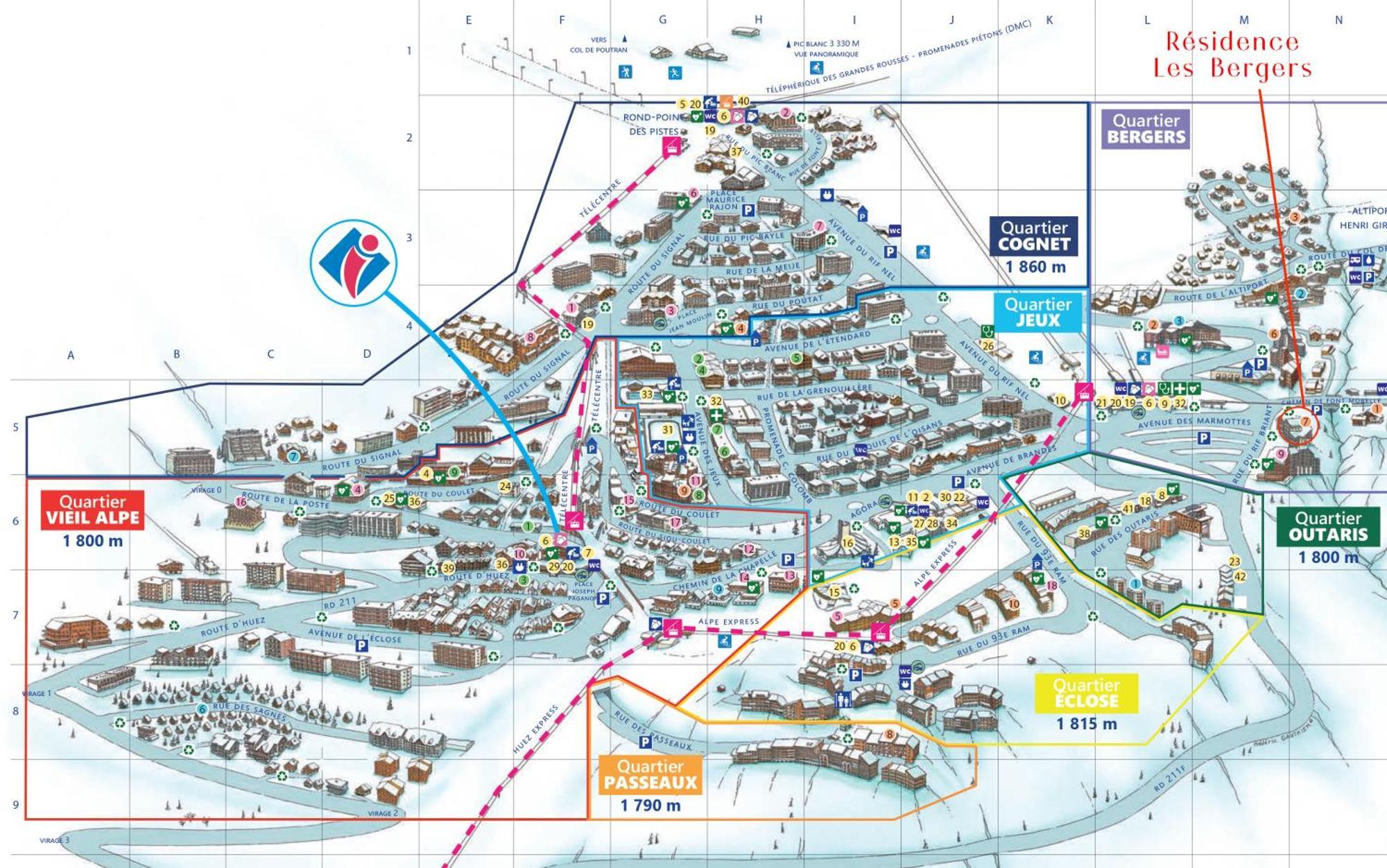 Homency - Residence Aux Bergers B103 Alpe d'Huez Zewnętrze zdjęcie